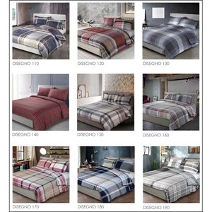 Ensemble de housse de couette de luxe King Size - 4 pièces, literie moderne en polyester tissé avec motifs floraux, géométriques et végétaux - Product Image 4