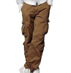 Pantalon d'été décontracté pour hommes Pantalon à cordon avec poches Jogger Pantalon cargo pour hommes Pantalon respirant et durable pour hommes - Product Image 2