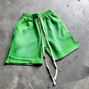 กางเกงขาสั้นเล่นยิมของผู้ชายกางเกงขาสั้นแบบลำลองสำหรับทุกเพศกางเกงขาสั้นผ้าฝ้ายผ้าฟลีซทำจากรามอุตสาหกรรม - Product Image 3