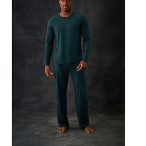 Nuevo diseño de estilo Henley Top de manga larga y pantalones largos Conjunto de 2 piezas Pijamas de hombre para el proveedor de otoño del proveedor BD - Product Image 3