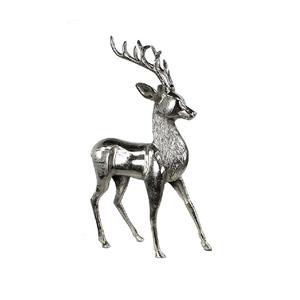 Estatuilla de ciervo con acabado plateado de diseño de lujo, estatuilla decorativa de mesa de precio al por mayor de Metal de alta calidad para decoración del hogar - Product Image 1