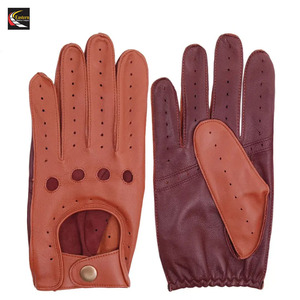 Gants en cuir d'agneau véritable pour l'hiver, mode en gros, confortables, gants de conduite en peau de mouton, écran tactile pour un usage quotidien - Product Image 1
