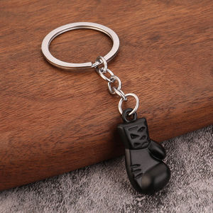 Mini 3D Metal Men's Fitness Boxing Glove Pendant Keychain Fighter Boxer Gift Sport Souvenirs Keyring Charm <b>Key</b> <b>Chain</b> - Product Image 3