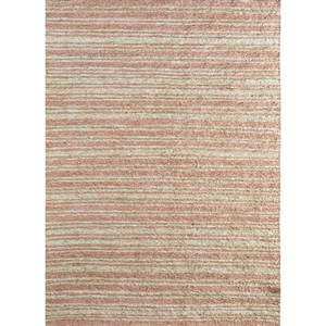 Alfombra de Yute y Cáñamo Anudada a Mano, Diseño de Rayas Rosas y Moradas, Tejido Plano 3D, para Sala de Estar, PKHM-84 - Product Image 1