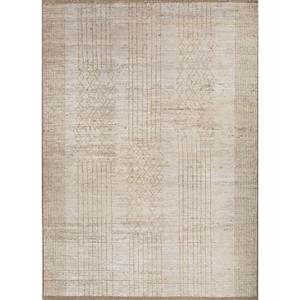 Alfombras Afganas de Lana Tejidas a Mano Manifest Gold, Diseño Geométrico Abstracto Rectangular para Sala de Estar Juvenil Re-1467 - Product Image 1