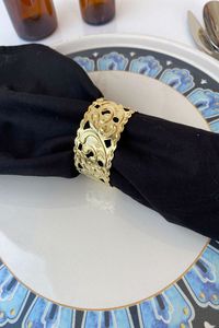 Anillo de Servilleta Europeo de Hierro de Alta Gama para Bodas, Elegante Decoración de Mesa, Mejora la Presentación General del Comedor, Ecológico - Product Image 4