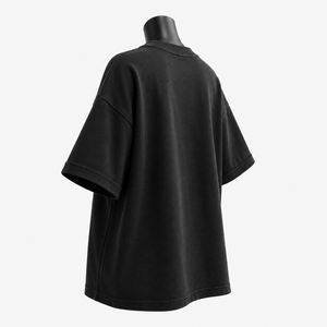 Camiseta Oversize Gráfica Personalizada para Mujer, Estilo Urbano, Vintage, Negra, Informal - Product Image 5