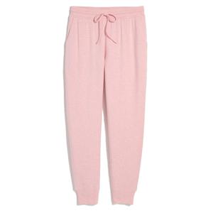 Femmes de haute qualité 100% coton taille moyenne pantalons de survêtement ceinture élastique Joggers avec poches pantalon d'hiver avant plat pour adultes - Product Image 3