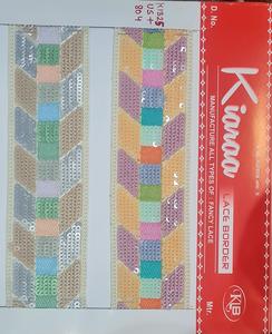 Beau tissu de dentelle brodé de couleurs personnalisées traditionnelles de luxe de haute qualité pour vêtements et robes-quantité minimale de commande 100 mètres - Product Image 1