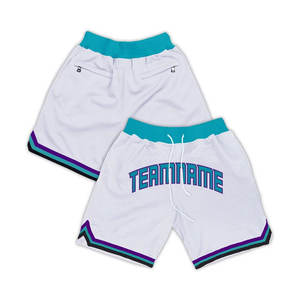 100% Polyester Custom Made Basketball Shorts High Street Style Solide Motif Taille Moyenne Bonne Qualité Nouveau Design Basketball Shorts - Product Image 4