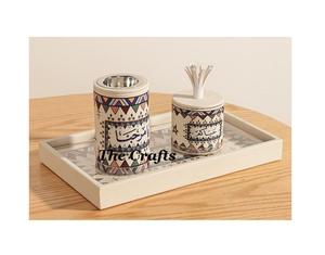 กระถางธูปไม้และเรซินสีเขียว - Product Image 2