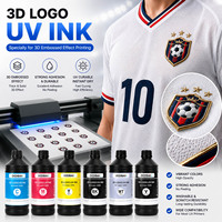 Goosam 1000ml Film de transfert de personnalisation Étiquette 3D Logo Textile Impression DTF TPU Encre Uv pour imprimante à plat Uv