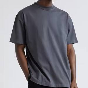 เสื้อยืดคอกลมผ้าฝ้าย100% ฟอกสีกรดแบบใหม่เสื้อยืดแนวสตรีท300GSM ทรงหลวมโอเวอร์ไซส์สำหรับผู้ชาย DTG DTF - Product Image 1