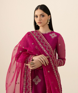 Fabricant et fournisseur professionnels sur la plate-forme Alibaba Robes d'été pour femmes Robe en coton pour pelouse pakistanaise et indienne Dames - Product Image 4