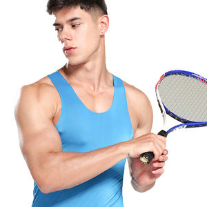 Vente en gros Vêtements de gym à impression numérique en coton sur mesure Débardeur coupé T-shirt sans manches Logo personnalisé Débardeur Hommes OEM - Product Image 4