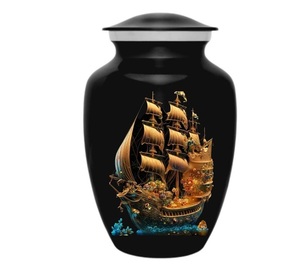 Urna conmemorativa para cenizas humanas Urna decorativa Urna funeraria personalizada para hombre y mujer Disponible en tamaño 6 y 10 pulgadas - Product Image 4