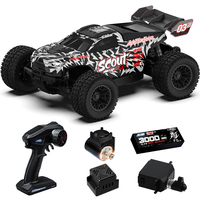 JIUSI SC10 1/10 Voiture RC Brushless Haute Vitesse 3S 4x4, Camion de Désert 70km/h, Monster Truck Télécommandé Grande Taille pour Adultes
