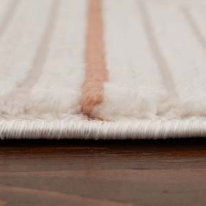 Tapis de salon géométrique fait main Netline Home Carmel Cream-Terra, 4 m de large - Product Image 4