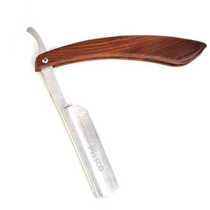 Navaja de Afeitar Recta de Alta Calidad, Navaja de Afeitar Plegable de Acero Inoxidable con Filo Recto, Navaja de Barbero, Navaja con Logotipo Personalizado - Product Image 3