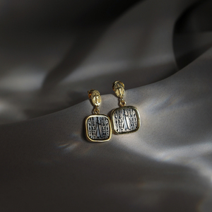 Boucles d'oreilles à clous de style ancien Néfertiti, style égyptien, vente en gros, fabrication artisanale turque, bijoux en argent sterling 925 - Product Image 4