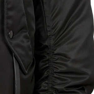 Blouson Bomber Homme Personnalisable en Satin et Laine, Fin, Écologique, Imperméable, Respirant, Fermeture à Boutons Recouverts, Service OEM - Product Image 6