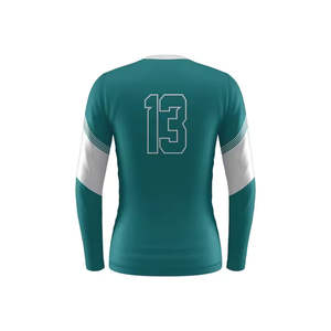 Custom Latest Design <b>Volleyball</b> Uniform Jersey Short Sleeve Breathable Quick Dry 100% Polyester Unisex All Seasons OEM Brand - Product Image 2