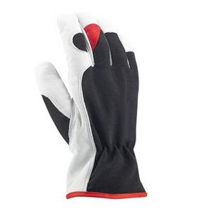 Gants de mécanique d'assemblage flexibles en coton Gants de sécurité de protection industrielle haute performance avec dos en cuir de chèvre - Product Image 2