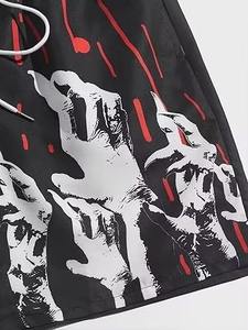 Shorts en toile décontractés de style streetwear pour hommes, taille adulte, impression par sublimation, personnalisables, séchage rapide, respirants, écologiques, prix bas - Product Image 3