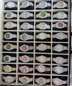 นาฬิกาหรูหราประดับเพชร VVS ขอบหน้าปัดประดับเพชรโมอิสซาไนต์ สายหนัง กระจกแซฟไฟร์ ยอดนิยมสำหรับผู้ชาย ระบบอัตโนมัติ เครื่องกล ตัวเรือนสแตนเลสสตีล 904L - Product Image 5