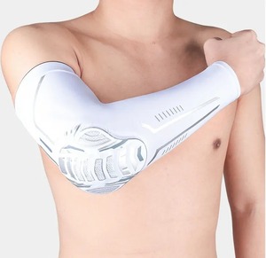 Cubierta de compresión para baloncesto, voleibol, ciclismo, monopatín, deportes, brazo, con Codera de espuma, protector anticolisión - Product Image 5