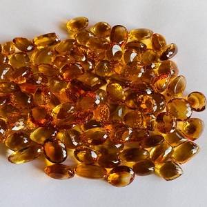 อัญมณีทรงรีสีเหลืองทอง,อัญมณีตัดรูปวงรีสีเหลืองมะนาวธรรมชาติสำหรับการรักษาอัญมณี - Product Image 1