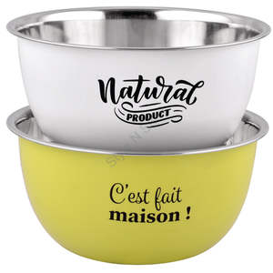 ชามสแตนเลสราคาส่งพรีเมี่ยมซิตี้พร้อมชุด 2 ชิ้นดีไซน์คลาสสิกมีสไตล์ - Product Image 1