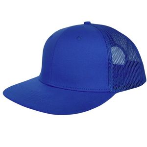 Casquettes de camionneur en maille pour homme et femme, brodées, vierges, de qualité supérieure, à 6 panneaux avec visière incurvée, vente en gros - Product Image 3