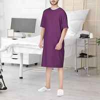Robe d'hôpital pour femmes, blouse d'examen médical à manches courtes, en toile de coton confortable, couleurs personnalisées pour les cliniques