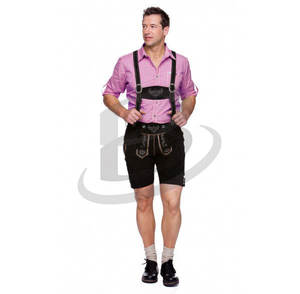 Costume d'Oktoberfest pour homme adulte Brightindus de haute qualité, style vintage, en cuir, respirant, respectueux de l'environnement, taille plus - Product Image 2