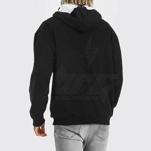 Style différent Logo personnalisé meilleur matériel hommes sweats à capuche tissu doux marque privée basiques sweats à capuche - Product Image 2