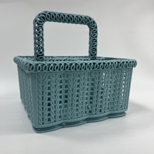 Panier en plastique polyvalent de grande taille à 4 compartiments avec poignée robuste OEM/ODM Vente en gros en vrac pour la cuisine - Product Image 3