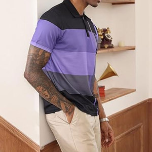 Venta al por mayor 100% algodón estampado bordado Logo hombres Polo Camisa lisa en blanco Golf Polo camiseta personalizada Polos - Product Image 3