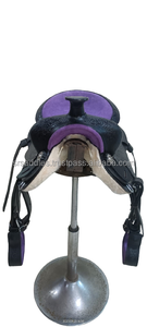 Prix du marché Western selle baril cheval selle Tack équestre ensemble de harnais en cuir véritable western cheval selle - Product Image 3