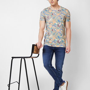 T-shirts pour hommes de haute qualité Logo personnalisé manches courtes 100% coton surdimensionné de haute qualité poids lourd 320gsm t-shirts - Product Image 3