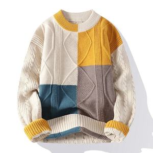 Suéter de cuello alto para hombre, Jersey cálido de primera calidad, prendas de punto de invierno, suave, ajustado, informal, de manga larga, transpirable - Product Image 6