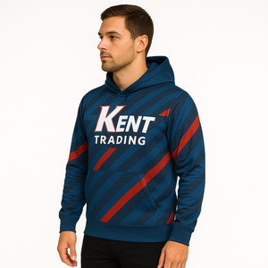 Sudadera con capucha de poliéster 100% totalmente sublimada personalizada, ropa de calle transpirable y duradera, ropa deportiva para equipos promocionales, OEM - Product Image 2