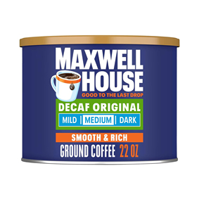 แม็กซ์เวลล์ เฮ้าส์ กาแฟดิบบดคั่วกลางแบบไม่มีคาเฟอีน (กระป๋อง 22 ออนซ์) - Product Image 1