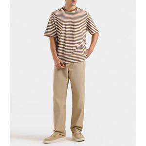 100% coton dépouillé Style hommes t-shirts respirant été manches courtes t-shirt décontracté au prix de gros - Product Image 6