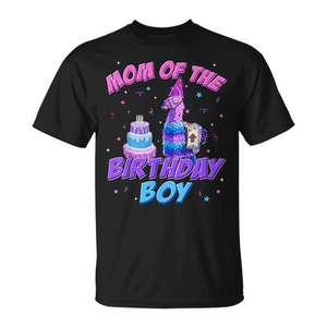 Camiseta de mamá del cumpleañero con diseño de lama, ropa de fiesta, celebración familiar - Product Image 1