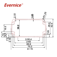 Boîtier d'usinage CNC en aluminium anodisé Boîtier d'instruments électroniques en métal Boîte de jonction Boîtier PCB
