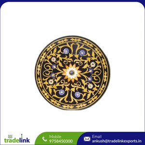 Ensemble de table basse en marbre blanc au design incrusté exquis fabriqué à la main Style moderne Assemblage facile pour un usage domestique - Product Image 5