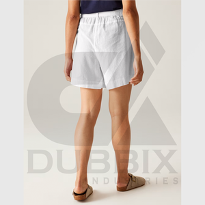 Pantalones cortos ricos de algodón para mujer 100% algodón personalizable Logo pegatina Color patrón diseño pantalones cortos para mujer - Product Image 4