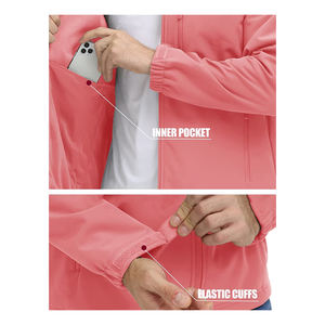 เสื้อแจ็กเก็ตมีซิปแบบเต็มตัวสำหรับผู้ชายน้ำหนักเบากันลมพิมพ์โลโก้ตามสั่ง - Product Image 6