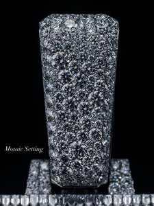 925 <b>Sterling</b> <b>Silver</b> Custom Iced Out <b>Cross</b> <b>Pendant</b> with Moissanite Halo Border Hip Hop Style Jewelry - Product Image 6